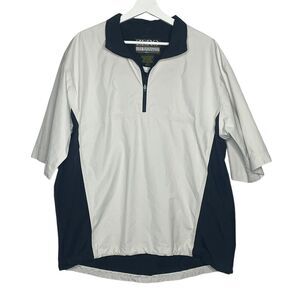 Zero Restriction Lightweight Quarter Sleeve Black/Tan 1/4 Zip Golf Pullover M